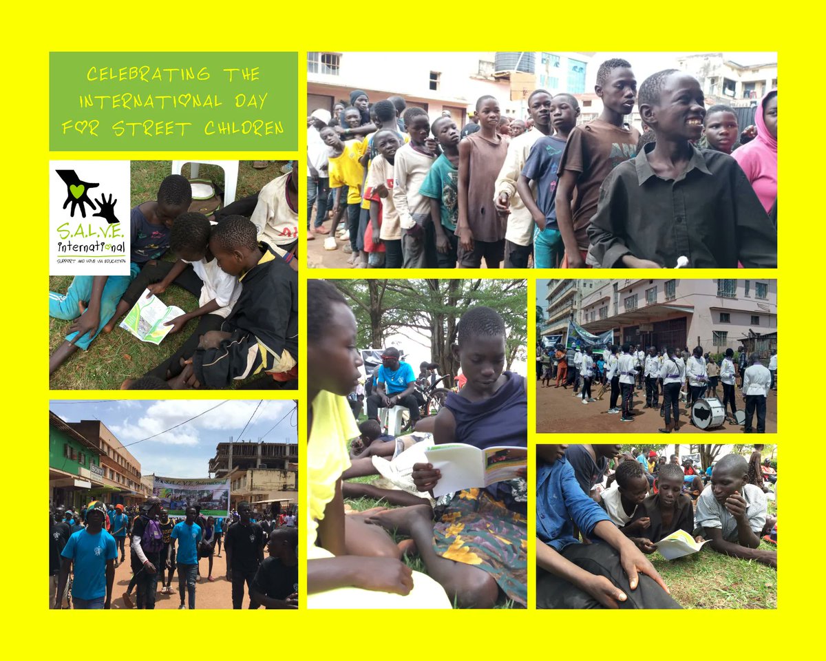 SALVEint's tweet photo. It's #GoodFriYay and we want to share some pictures from our #InternationalDayforStreetChildren celebrations! We helped to organise an event in Jinja involving a procession down the main street of the city, and then time to share lunch and ideas together in the mayor's garden. https://t.co/Xgp90nsH9y