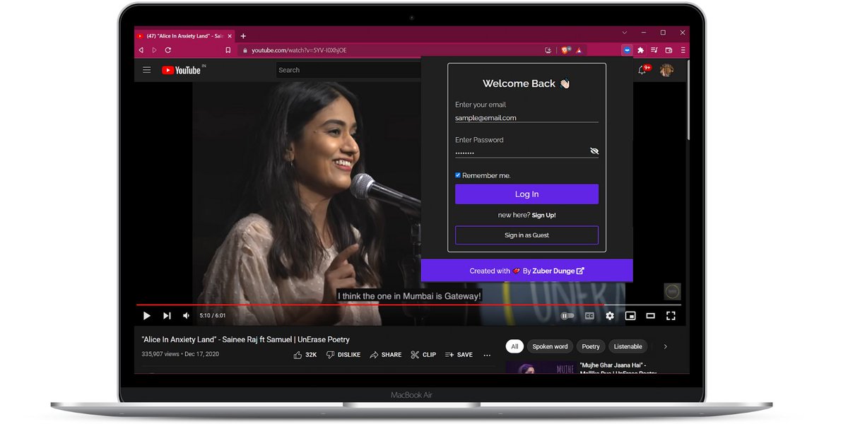 ZuberDunge's tweet image. #chromeextension #youtubeapi #firebase #reactjs #javascript #techtwitter #DEVCommunity 
snaps:
