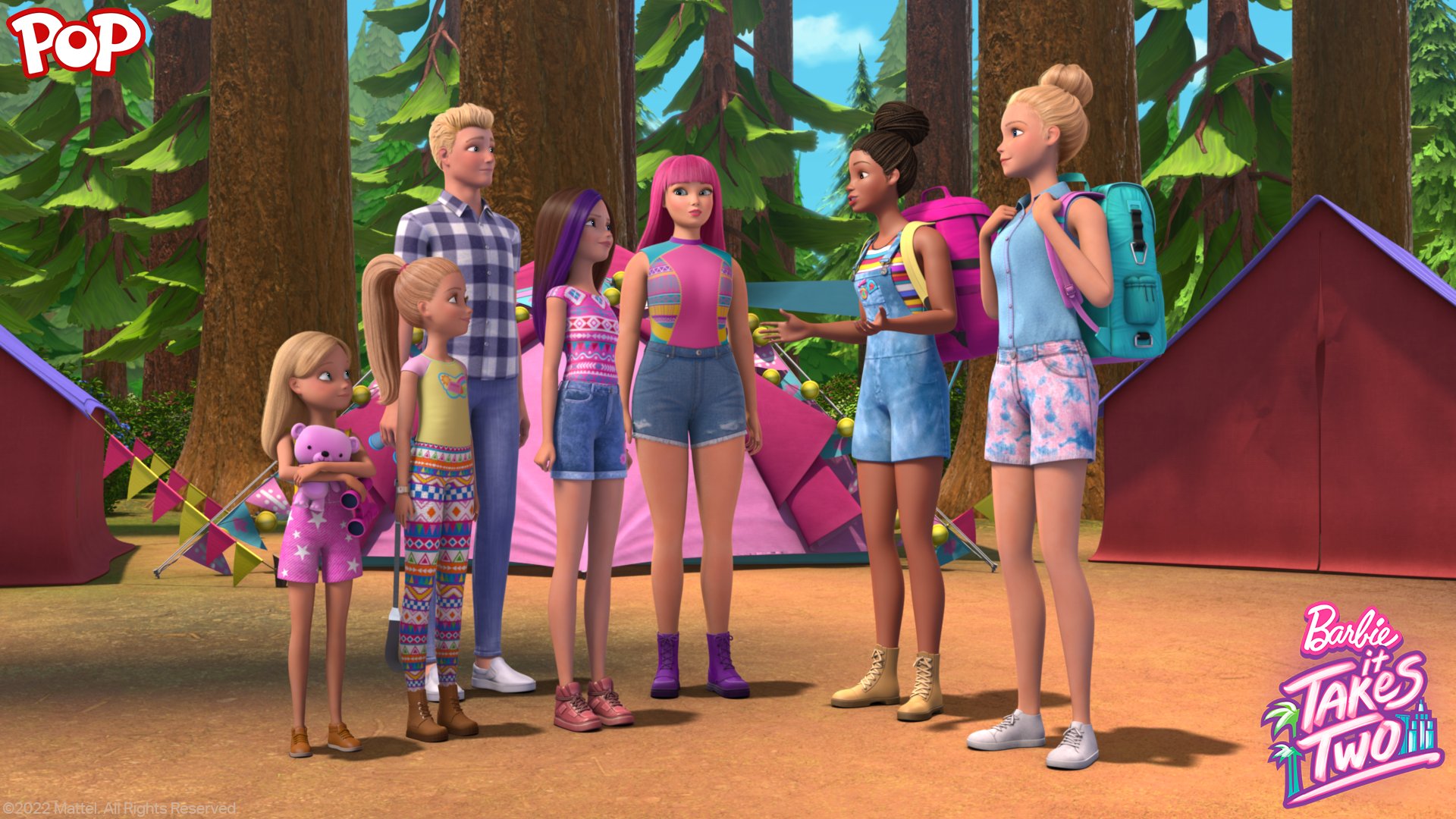 POP on X Annnnnd relax The long weekend is here Barbie Malibu and Barbie Brooklyn are spending theirs on a West Coast camping trip. Join them in the all new Barbie It