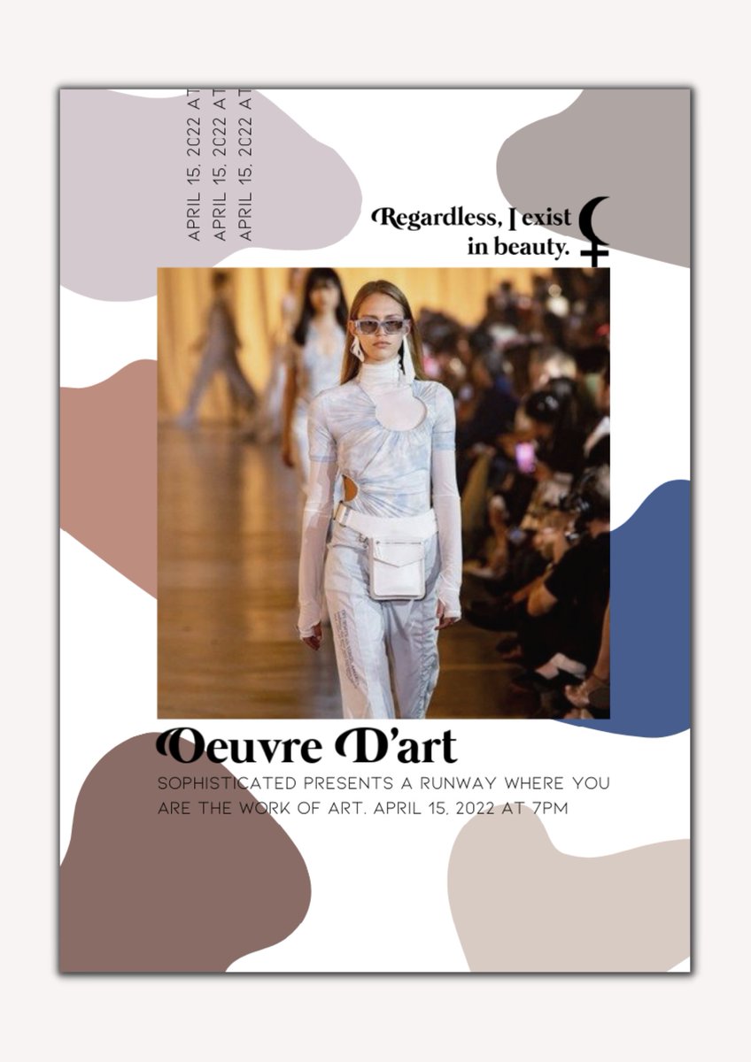 S0PHISTICATEDPH's tweet photo. ㅤ

⚸ Tonight at 7PM, we'll celebrate each and everyBODY through SPH's Runway. Look out as our very own models and writers express their love towards themselves, showcasing their confidence through their own self art.

Links below!

#OeuvreDartSPH
#EveryBodySPH
#SPHinTaiwan

ㅤ https://t.co/grxE7QUeYR