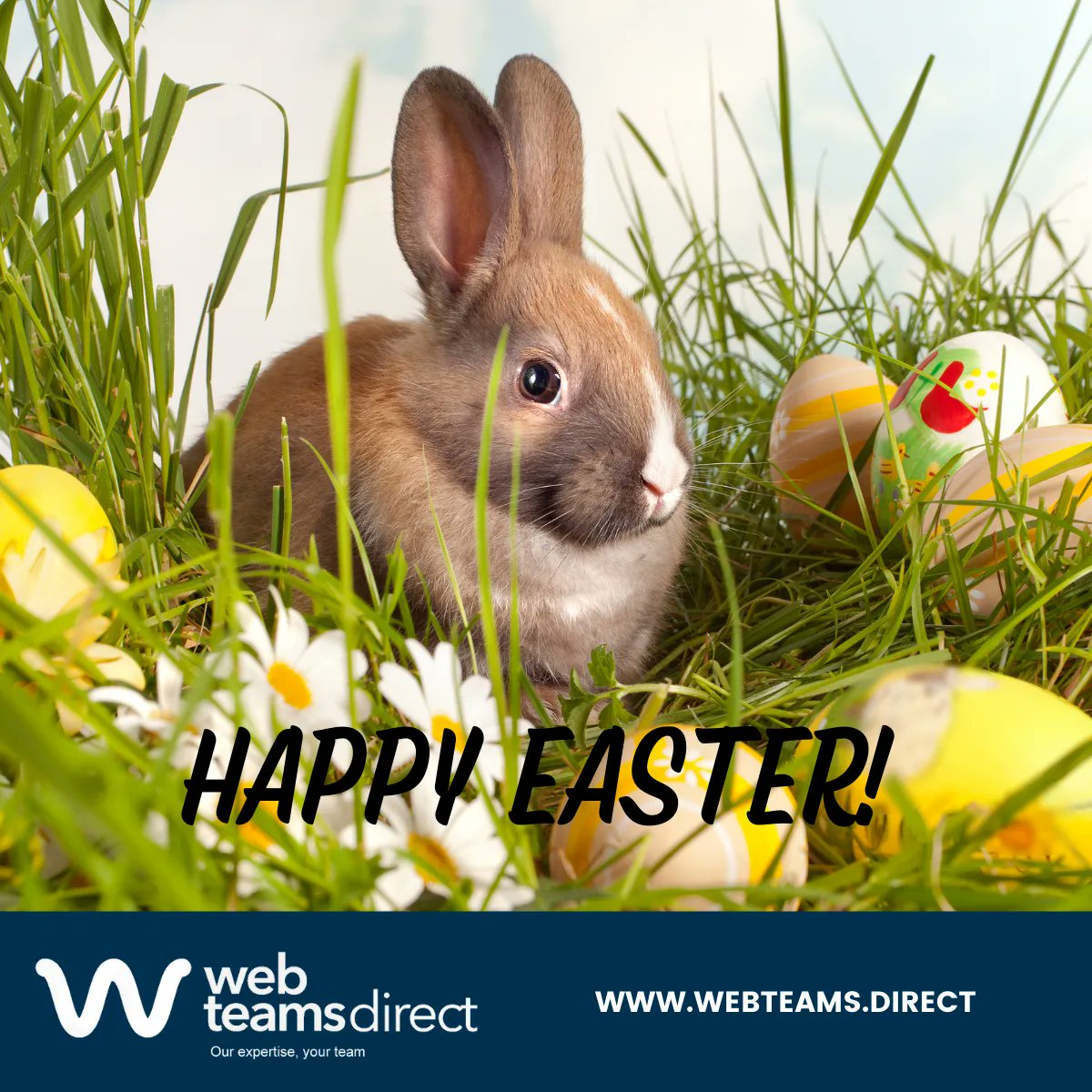 webteamsdirect's tweet image. Happy Easter!
Wishing all our clients and connections a happy Easter for 2022!
#easter #hirewebdeveloper #hiresoftwaredeveloper #itoutsourcing #itrecruitment