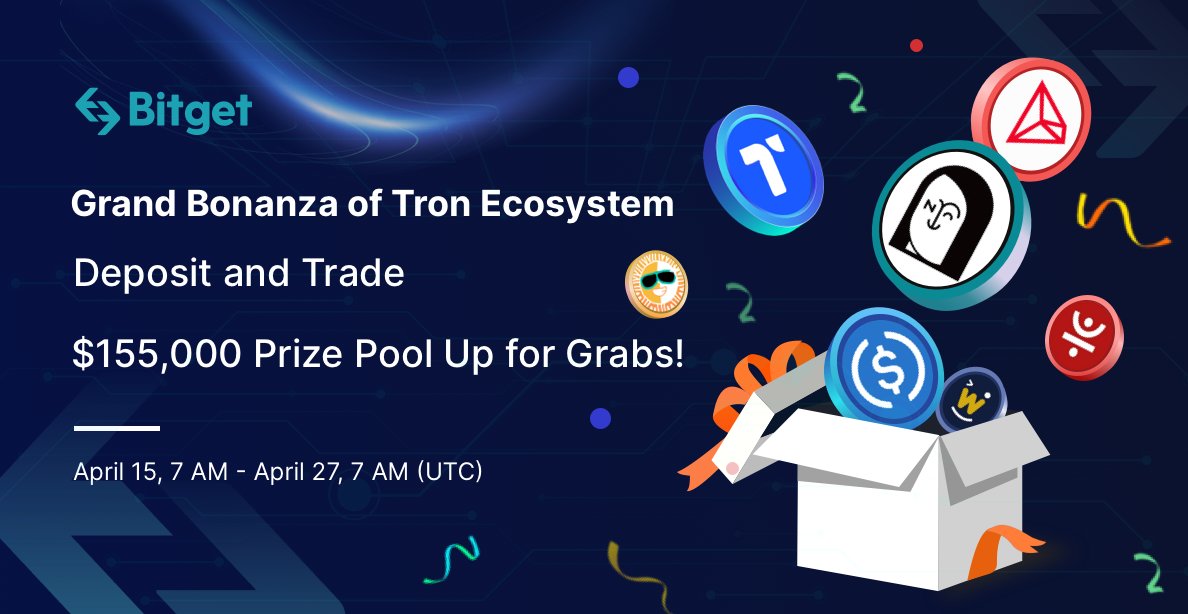 Grand Bonanza of #TRON Ecosystem - $155,000 Prize Pool Up for Grabs!

Event Period: April 15, 7 AM - April 27, 7 AM(UTC)

Read more 👉 bit.ly/3vhacsJ