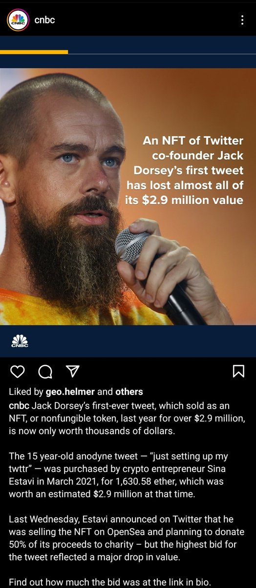 To be fair "that tweet" never had any value to begin with, NFTs must have:
1. Creators (doxxed)
2. Community 
3. Utilities
These are the true value behide #NFTs, "that tweet" had non of these, if any of these things are missing in an NFT you buy, you are gambling not investing.