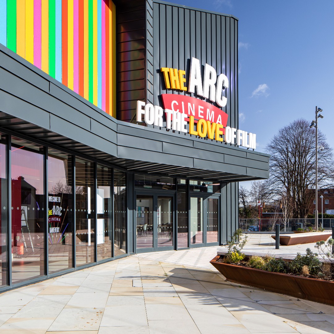 We supplied fenestration solutions to the new Arc Cinema, including our SF52 curtain wall, PURe SLIDE® door, &amp; SPW501 commercial door. The modern cinema is the star of the show in the new leisure quarter. Architect <a href="/MCaArchitecture/">Marchini Curran</a> Client <a href="/WillmottDixon/">Willmott Dixon</a> Installer <a href="/Acorn_Aluminium/">Acorn Aluminium Limited</a>