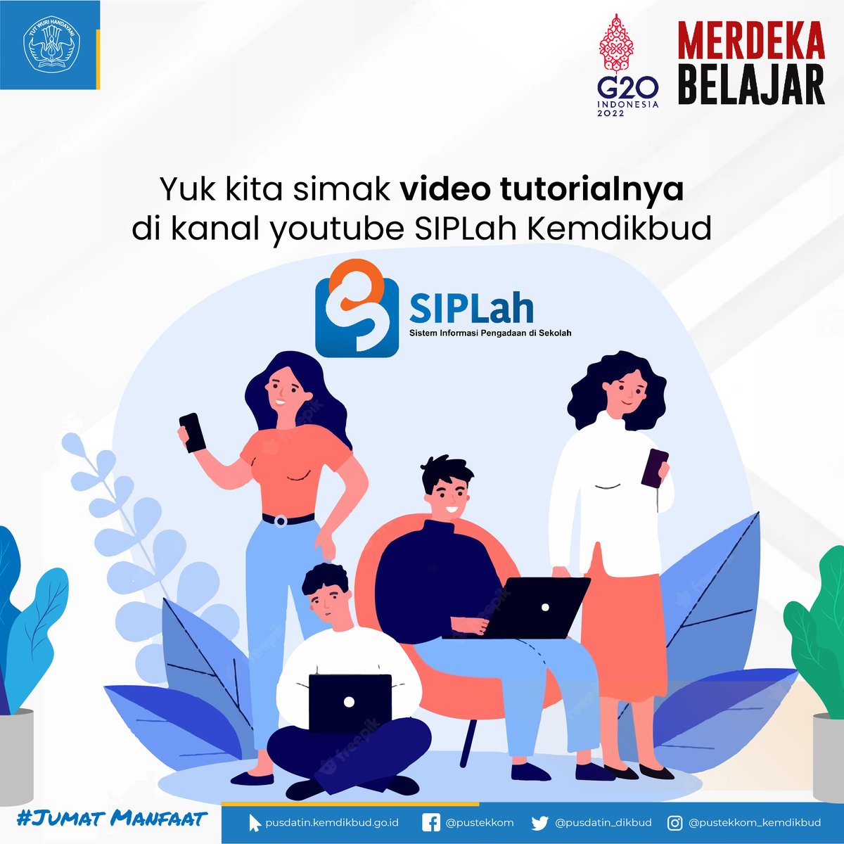 pusdatin_dasmen's tweet photo. #SahabatDatin tahukah kalian kalau SIPLah mempunyai fitur terbaru ?
Cari tahu yuk lebih lanjut tentang fitur terbaru SIPLah laman SIPLah https://t.co/4pn9lTqWrh dan youtube SIPLah Kemdikbud
#SIPLah
#JumatManfaat
#PBJSatdik
#PusdatinKemendikbudristek https://t.co/V35EmpTDBm