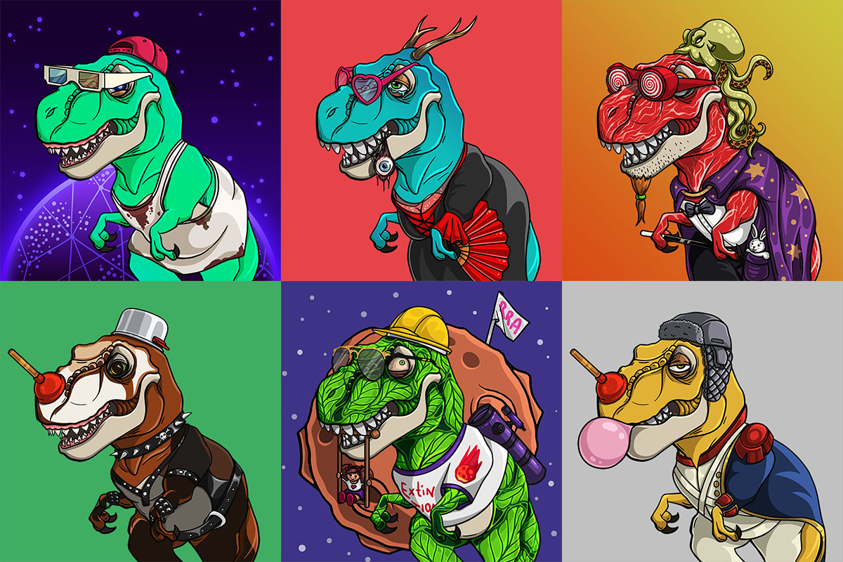roasted_rex's tweet photo. Roasted Rexes are already dressed up for the weekend 🪩🦖 

#NFT #NFTs #NFTartist #nftcollectors #NFTCommunity #RoastedRex https://t.co/WcHwPb6fCt