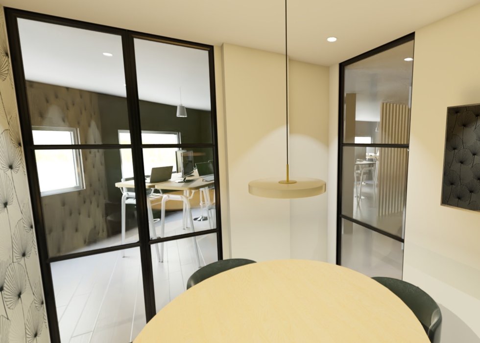 #breakingnews | Un grand pas pour Kinoba ! Nouveau projet d'aménagement d'un local dans le 3e à Lyon, à prox. de la gare Part-Dieu💥

Voici quelques vues 3D du local réalisées par Les Petits Détails, en attendant de vous montrer le résultat final une fois les travaux terminés 🥳