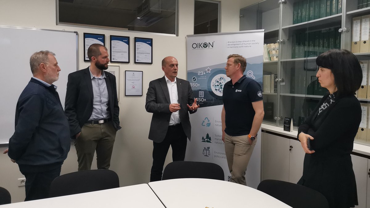 The European Space Agency #ESA paid us a visit this week.🤓🛰🌍 Find out more ➡️ oikon.hr/esa-visit-oiko…

#ESA #Oikon #remotesensing #eo