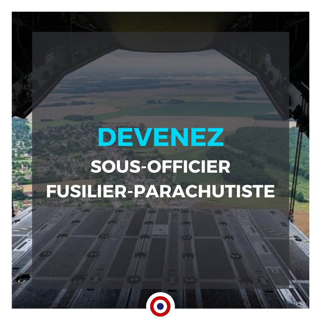#DevenirAviateur
Vous avez votre bac en poche et vous souhaitez voir votre avenir sous un autre angle? 😎
Devenez sous-officier fusilier-parachutiste !!! 🪂
Contactez-nous vite au 01 39 25 92 19 ou via le site internet devenir-aviateur. 👨‍💻👩‍💻
 ©M.Valle/AAE/Défense