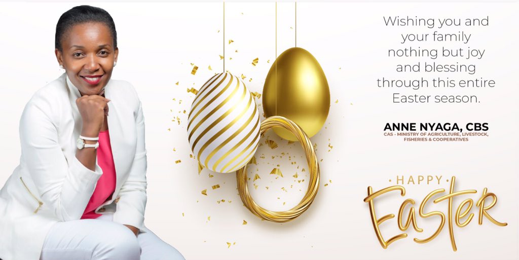 From me to everyone celebrating Easter holidays...
<a href="/kilimoKE/">Ministry of Agriculture & Livestock Development</a> <a href="/4Kclubs/">4KclubsKE</a>