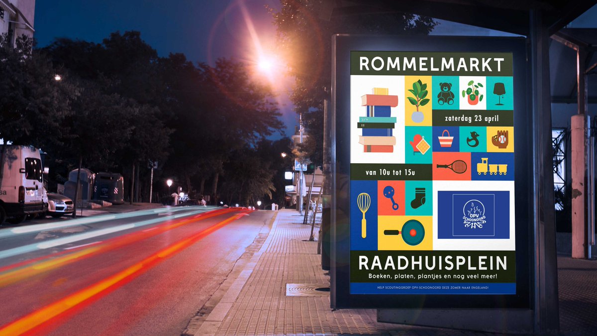 Zaterdag 23 april is onze boekenmarkt van 10:00-15:00 op het Raadhuisplein in Oosterbeek. We hebben ook cd's/lp's/plantjes en alle jeugdleden hebben een eigen rommelmarktje. Opbrengst is voor het Engelandkamp van de verkenners/padvindsters. Welkom! Info: opv-schoonoord.nl