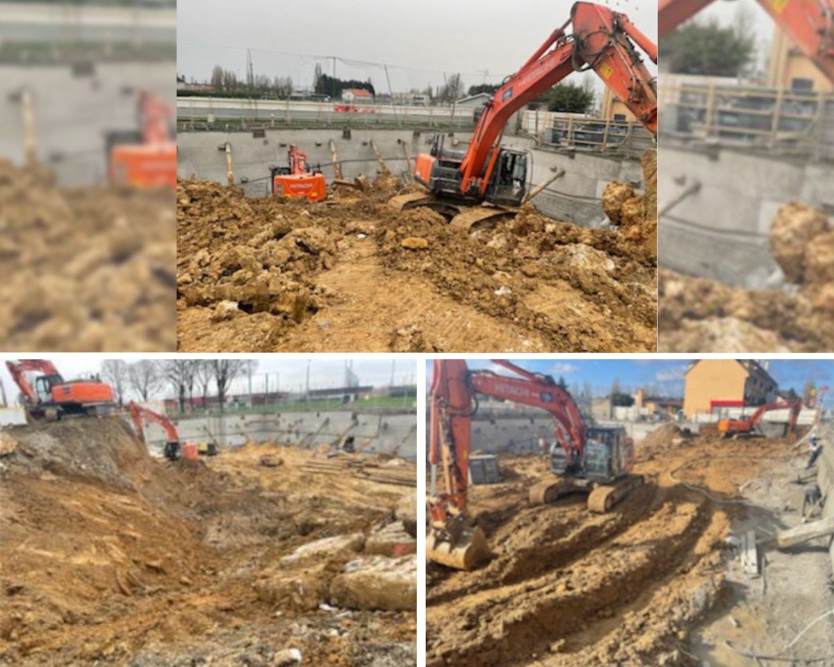 🚧 Direction #Trappes, ici nous contribuons à la construction d’un immeuble d’habitation : 5 étages dont 2 sous-sols. Notre offre globale permet de gérer 27 000 tonnes de terres inertes avec un taux de valorisation de 100%, + livraison de 700 tonnes de granulas
 #terres #logement