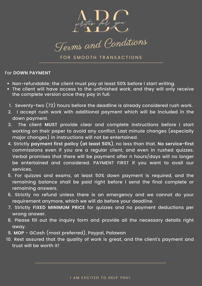 ABC_Writes's tweet photo. Hellooo! Take a look at the photos to know what services are offered by this commissioner right here! Always happy to help 🌻

 Just send me a DM 💗

lf client clients turnitin file check checks https://t.co/ZjVtI2felN
