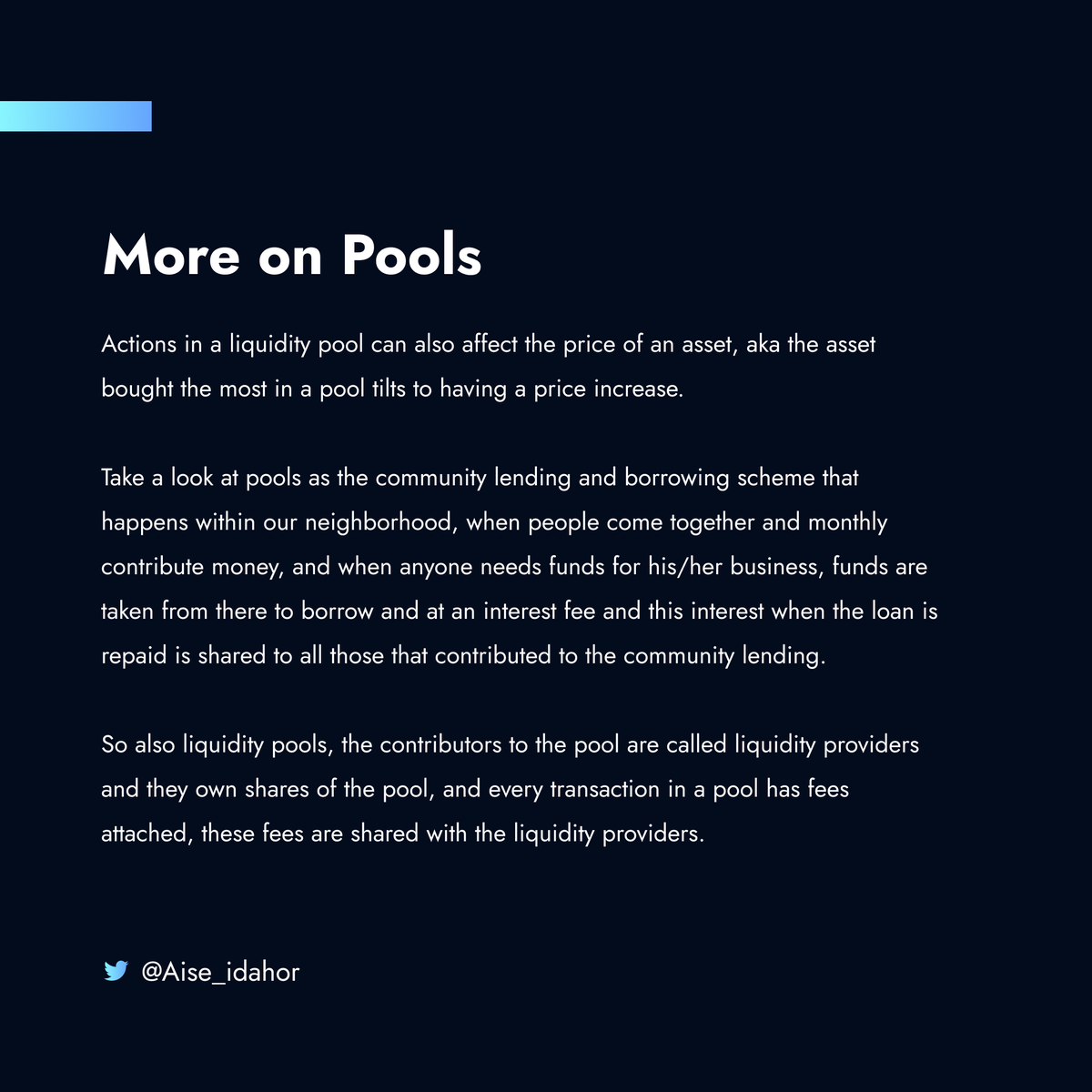 Aise_Idahor's tweet image. A major part of web3 is the liquidity pool and this has been a major facilitator of trading across the decentralized space, below are some notes on what they are, and how they work