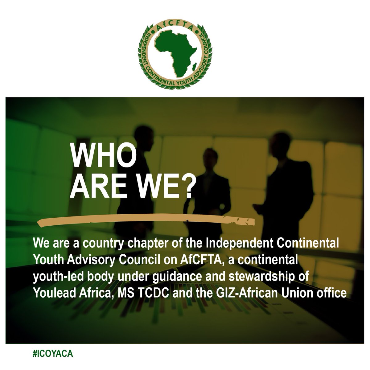 ICOYACA Uganda is a country Chapter under the Independent Continental Youth Advisory Council.