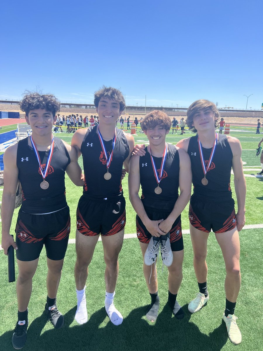 Congratulations to our boys 4x100m relay on their area qualification second year in a row!!! #vivalahigh #ephstrackandfield #highschooltrack @ElPasoAthletics