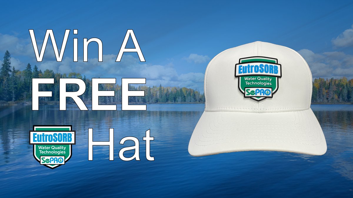 We're giving away FREE EutroSORB hats! How to win:

- Post how EutroSORB WQ Tech helped you protect &amp; restore water
- Tag us in the post &amp; follow us
- Use the hashtag #EutroSORB in your post

Winners will be selected &amp; sent hats! Contest runs through May 13, 2022. Good luck!