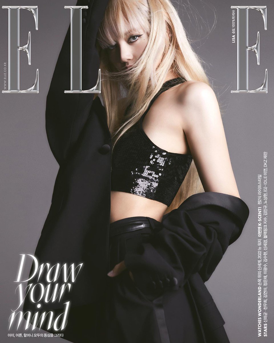 ELA! Lisa é a capa da nova edição da ELLE Korea 🥰