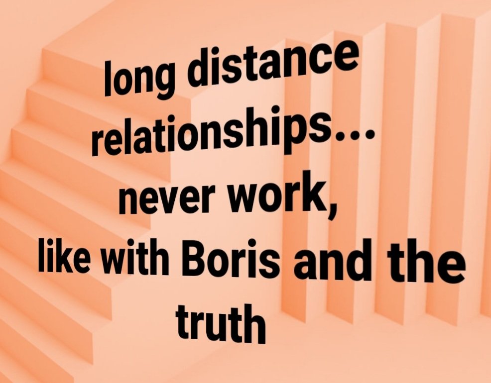 barkerjohn's tweet photo. long distance relationships,
never work...
like with Boris and the truth

#JohnsonLiedPeopleDied #Haikyuu #Johnson #Partygate #ToryScum #LiarJohnson #Carrie #SunakOut #COVID #resign https://t.co/pw2ery0HLV