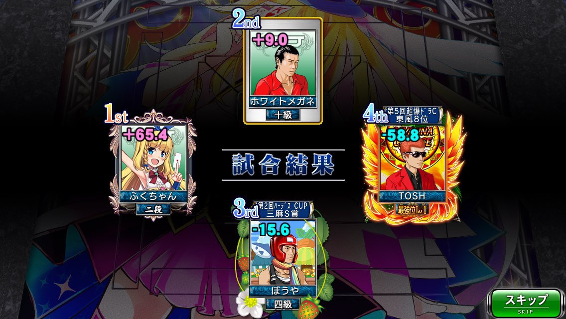 MJAP_champLoo's tweet photo. 【グループD】
1戦目　ぼうや
🌟✨なぁいすふぁいとですっ✨🌟

ぼうやさんの対局は配信がないので見れませんが！みんな安心していつも帰りをを待ってます🐈💫
(みんなが気になってるのはその日のコーデかも..
ふくちゃんさん、ホワイトメガネさん、「ちぃだyo♪」のTOSHさん対局有難うございました！ https://t.co/iEeB5qauRQ