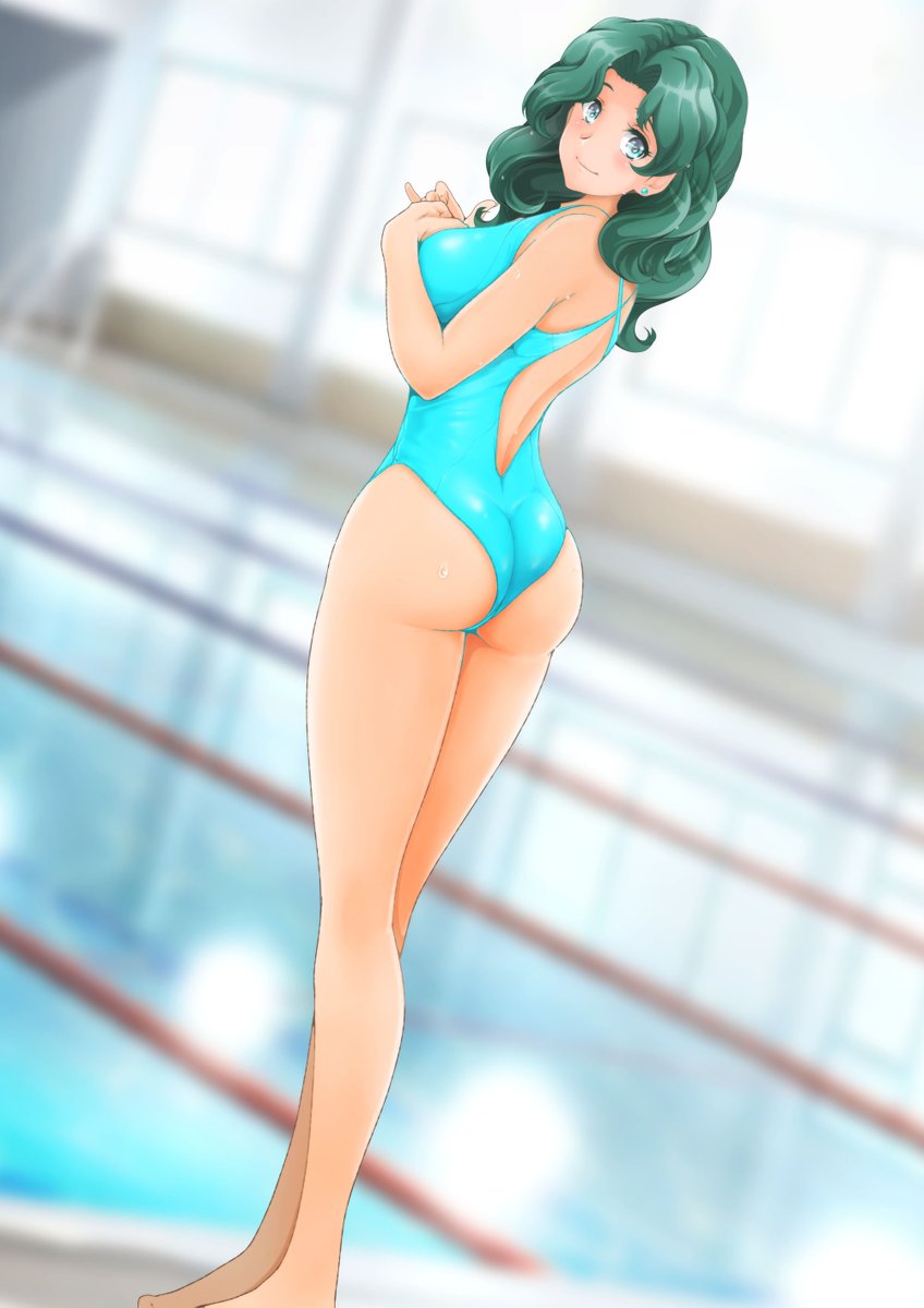 今日の過去絵!
みちるさん競泳水着! 