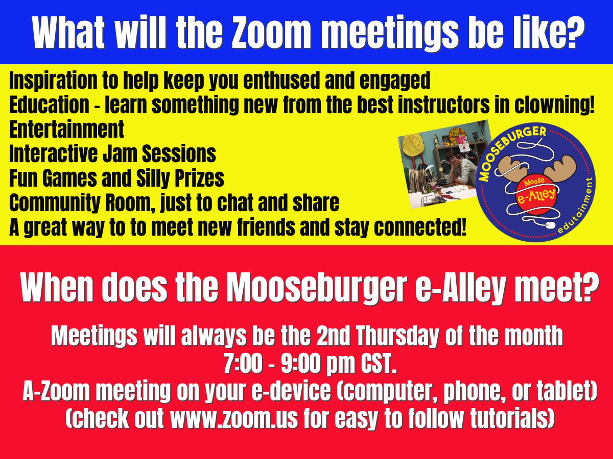 pmooseburger's tweet photo. Sign up Today!
Mooseburger EAlley
(320) 963-6277
#mooseburger #clowns #maplelake
#mooseburgercamp #rednosereader
#clowneducation #clownevents #clowncamp https://t.co/1RSgRBUoML
