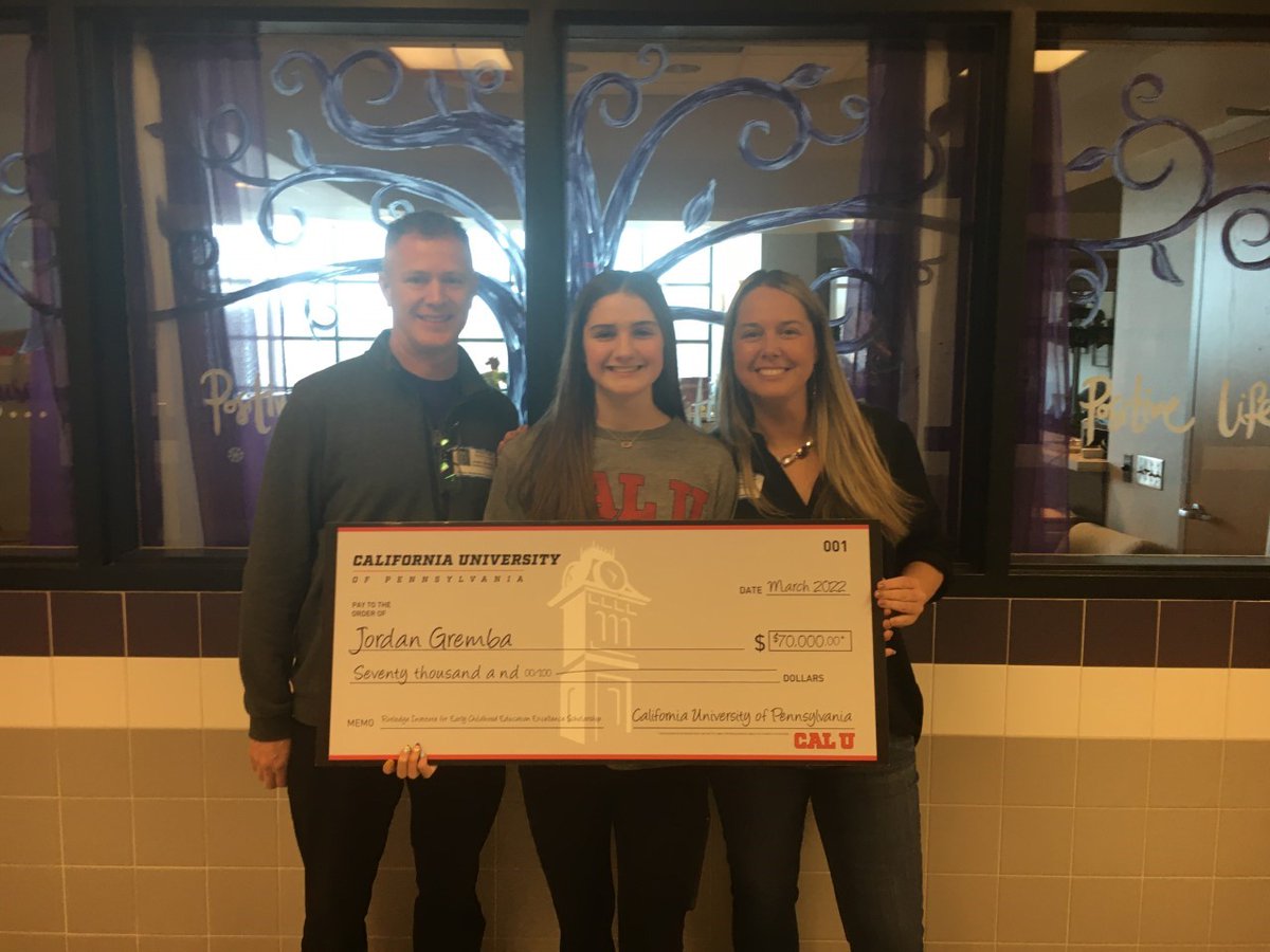 PennWCalAdm's tweet photo. Congrats to Jordan Gremba of Baldwin High School on being named a Rutledge Scholar! Jordan will join Cal in the fall and take part in our childhood education program. Welcome to Cal, Jordan! https://t.co/Nv9Szyaw5h