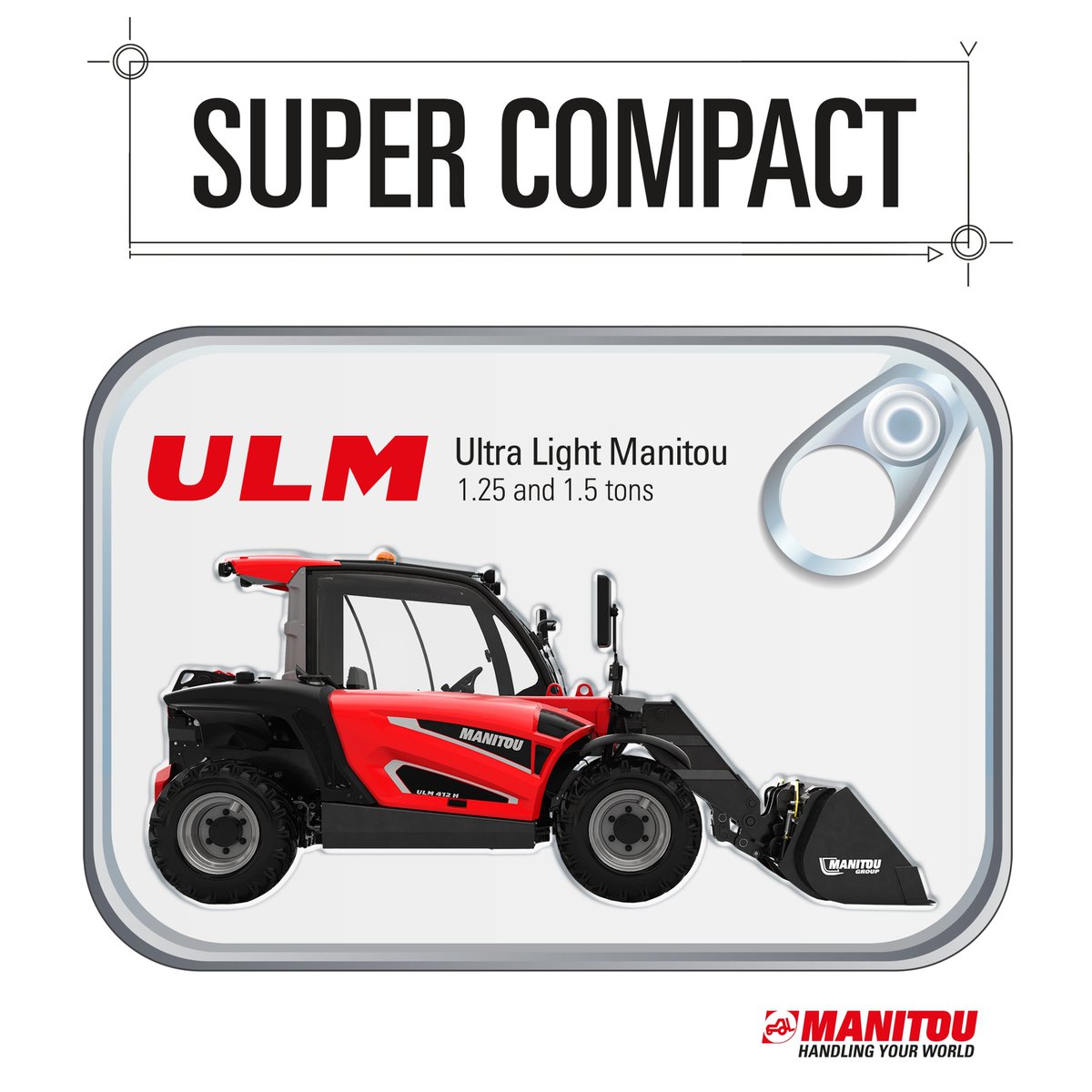 𝙇𝙚𝙩'𝙨 𝙧𝙚𝙘𝙖𝙥!

What are the talents of the new #ULM?

Talent number 2️⃣: ULTRA-COMPACT DIMENSIONS

With its ultra-compact dimensions (1.49x1.92 m), the ULM telehandler moves around in tight spaces! 

Further information: ulm.manitou.com

#Agriculture #Construction