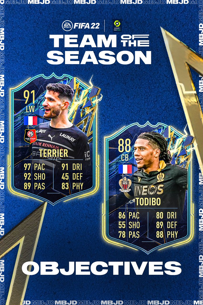 MBJDesigns's tweet photo. #FIFA22 Ligue 1 Team Of The Season Prediction ⚡️

FT. 98 Mbappé 🇫🇷 98 Messi 🇦🇷 95 Marquinhos 🇧🇷

Wich players would you like to see the most? 🤔

#FUT22 #TOTS #MBJDesigns https://t.co/REkmEQ9F8B