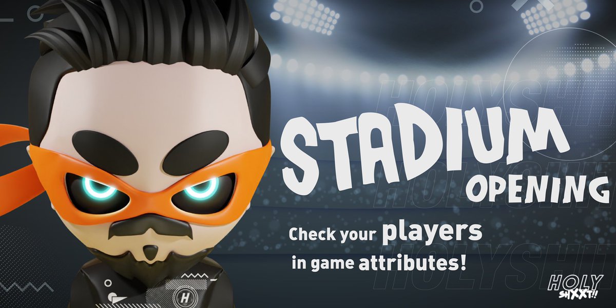 📣📣📣 “Stadium” will be opened on the website in about half an hour for <a href="/HolyShxxtNFT/">HolyShxxt!!</a> holders to check their ranking/ attributes at 10am EST / 10pm HKT 

🔗  holyshxxt.io

#communitygamefi #socernfts #pnenfts