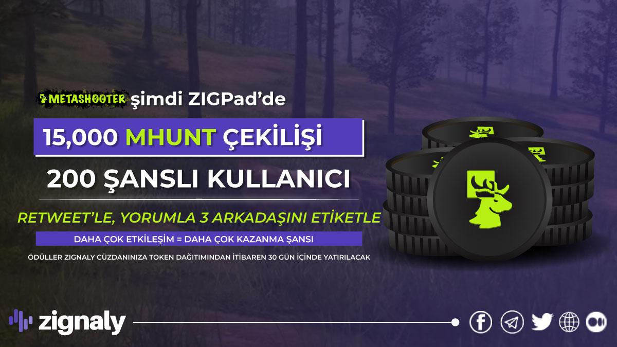 ZignalyTR's tweet photo. .@MetaShooter_gg ($MHUNT) #ZIGPad'de ve @zignaly bunu kutlamak için 200 şanslı kullanıcıya dağıtılmak üzere Gleam çekilişiyle 15.000 $MHUNT token veriyor!💰
Katılmak için şu tweet’i rt’leyin⬇️
https://t.co/iDXiWASh97
şu sayfadaki görevleri yerine getirin⬇️
https://t.co/1vM91Aikpl https://t.co/57weXpgCLj