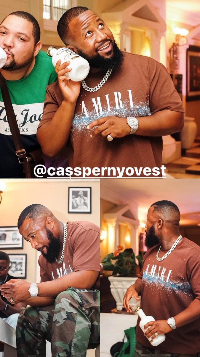mfundon3m's tweet photo. Don Billiato x Yeezys celebrating the Taste of Wealth @casspernyovest https://t.co/2LMiycJuIb