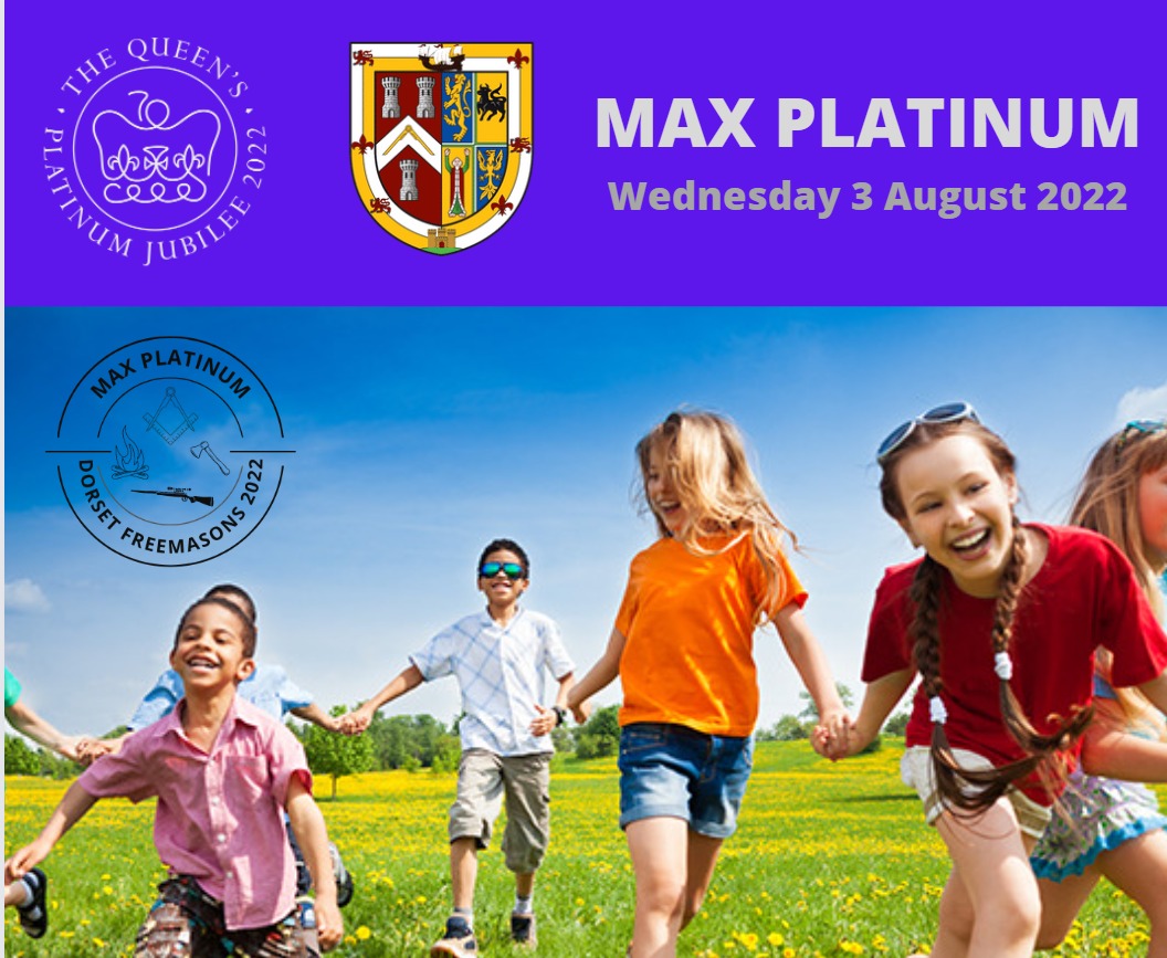 On 3 August 2022 #Dorset Freemasons will commemorate Her Majesty’s historic reign with an exciting celebration called Max Platinum. Please save the date.