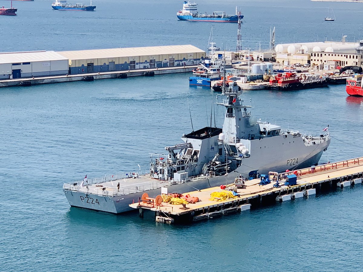 Nice to have you so close @HMSTrent! @MODGibraltar @NavyLookout #Gibraltar
