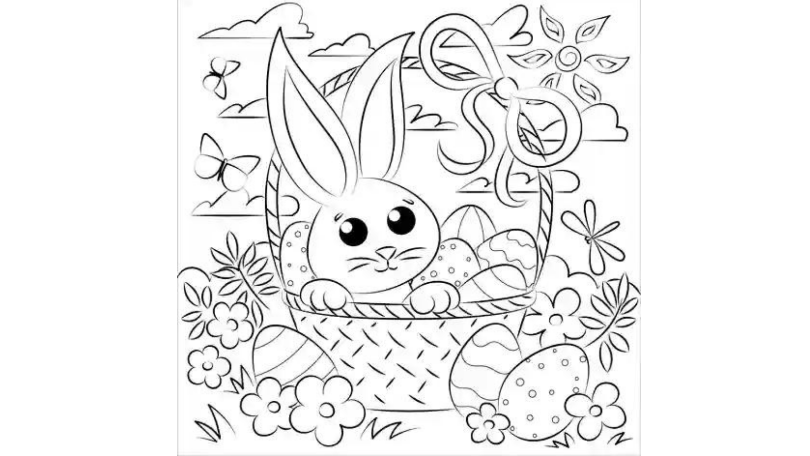 Kawaii Bunny coloring page  Free Printable Coloring Pages