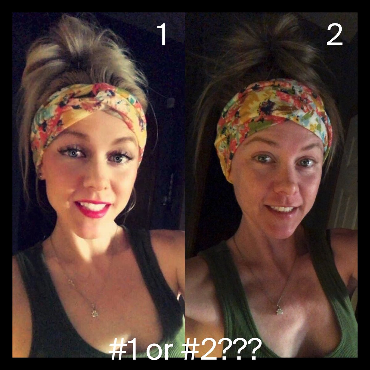 TaraWasinger's tweet photo. 1 = alll sorts of stuff going on😅
2 = no makeup + no filter🌎 

Fascinated by how many men have told me they prefer the natural look!
Man, I could’ve saved myself a ton of money &amp; time!

#naturalvsmakeup #filtervsnofilter #nomakeupnofilter #nofilternomakeup #nofiltervsfilter https://t.co/clIIeHYRMY