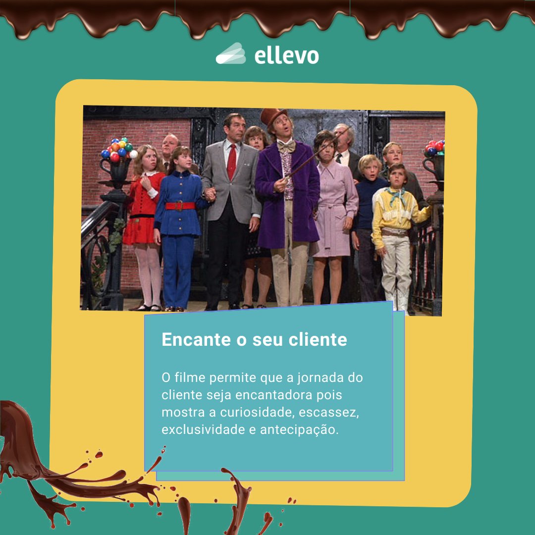 EllevoSolucoes's tweet photo. A Fantástica Fábrica de Chocolates é um filme que agrada de adultos a crianças. Willy Wonka está há várias gerações mostrando as magias da fábrica de chocolates, mas como podemos olhar para isso com um olhar empreendedor? Trouxemos algumas dicas para você seguir e compartilhar. https://t.co/mSJ4ujWekB