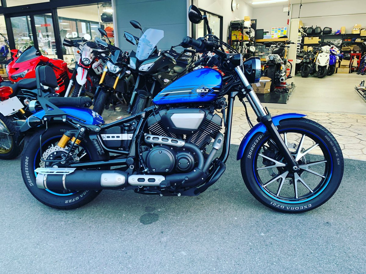 YSP_yamaha's tweet photo. BOLTのタイヤサイドの文字をホワイトに塗って、リムにストライプを貼るだけで、BOLTがやたらのスポーティに見える(^^)

#boltr #福ボルト祭 #ボルト買うならysp筑紫 #ysp筑紫 #ヤマハ #オフロード #バイク #ysp筑紫オフロード部 #大野城市 #福岡 #博多 #バイク遊び #趣味 #yamaha #工場長 #ツーリング https://t.co/MRA0zOp2HR