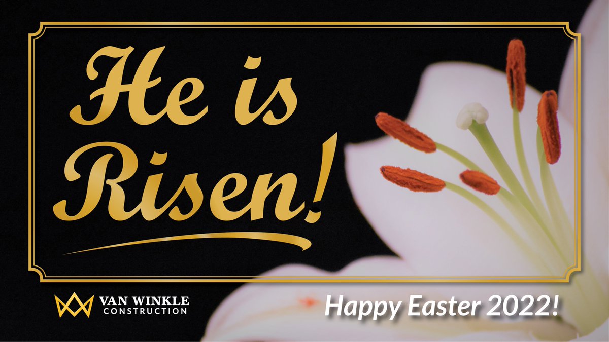 Van_WinkleCo's tweet photo. Happy #GoodFriday2022! We wish you a wonderful and spiritual #EasterWeekend in celebration of Christ's sacrifice and resurrection. (And for those that have an #egghunt scheduled, we hope you find lots of them!) He is risen indeed! #easter2022 #happyeaster https://t.co/TrTrhjJKDK
