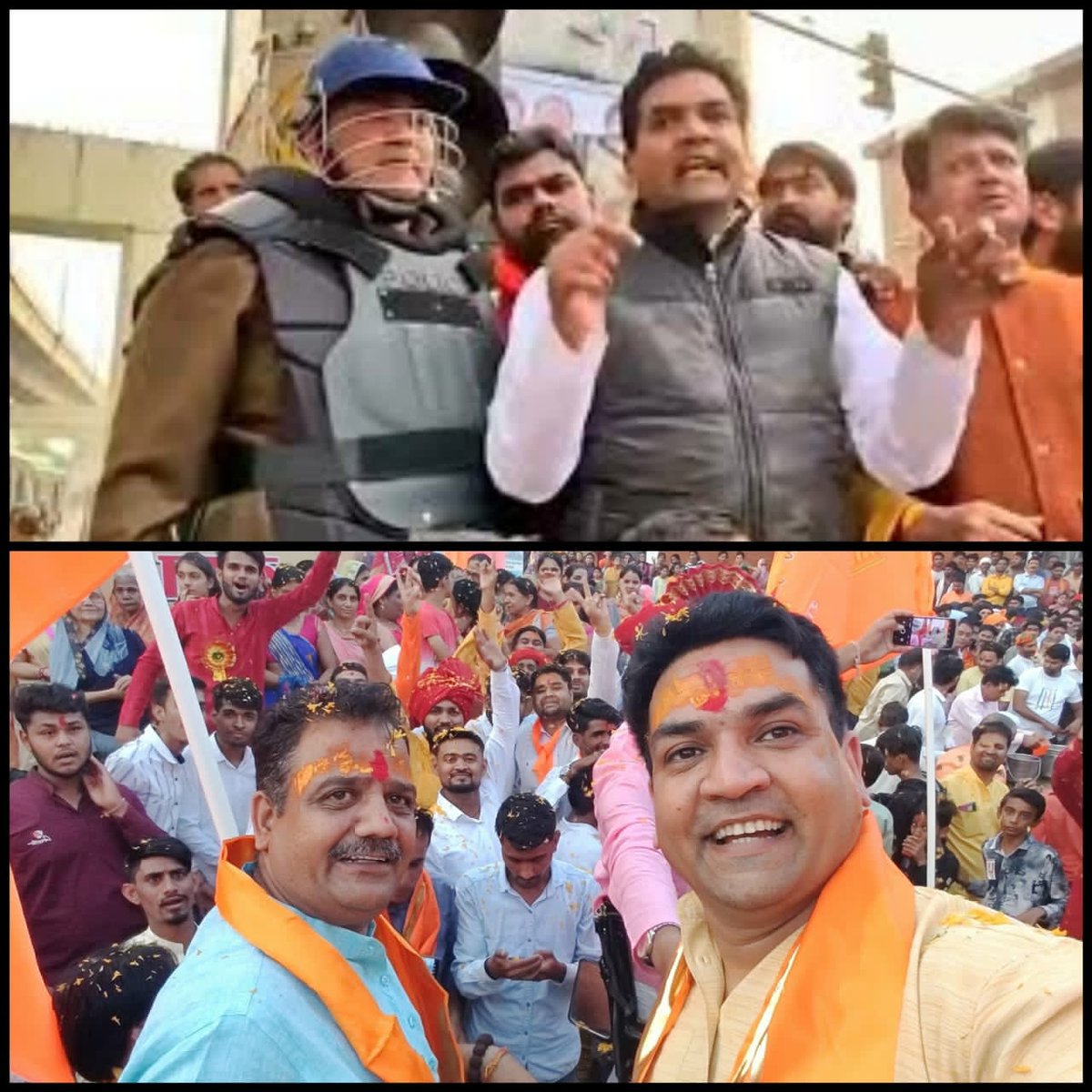 Akhlaqurrurahm1's tweet photo. Kapil Mishra, the BJP leader whose hate speech led to an anti-Muslim pogrom in Delhi in Feb 2020, delivered another provocative speech in Madhya Pradesh state, where Hindu extremists are committing large scale violence against Muslims. 
#शिवराज_का_गुंडाराज https://t.co/KH2VLGG2el