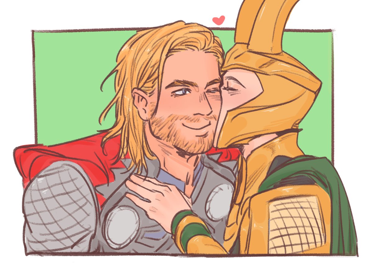 Lolokily's tweet photo. Give us a kiss! 😘😘 #thorki https://t.co/RZjezDrvEa