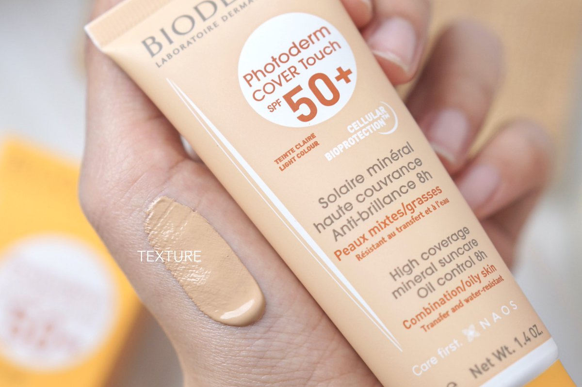 saroreview's tweet photo. ปกปิดแบบปังสุด ต้องยอมนะ กันแดดมิเนอรัลสีเนื้อ #Photoderm CoverTouch ช่วยทั้งป้องกันUVและปกปิดไปในตัว รอยสิวอะไรคือเก็บเรียบหมดจริง สีโทนเหลือง สว่างกว่าผิวแตงนิดนึงแต่โอเคเลยหน้าไม่เทา กันน้ำและเป็น oil free ไม่อุดตัน #Bioderma ออกแบบมาเพื่อคนเป็นสิวอยู่แล้วไว้ใจได้ #รีวิวกันแดด https://t.co/lWhZDpRDJN