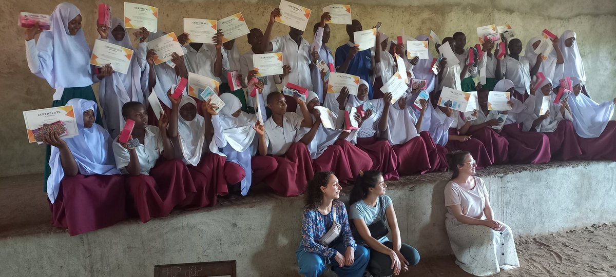 We Provide Attendance certificate to girls and boys reached with  menstrual hygiene management information in schools  in Tanzania