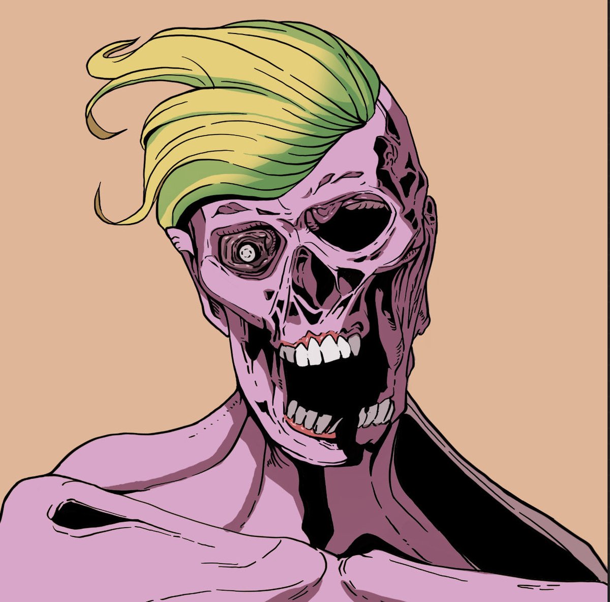 Fan36805166's tweet photo. New project test. 

#nft #nftart #nftcollector #nftcommunity #ethereum #art #artwork #zombie #horrorart https://t.co/k4HzO28OEB
