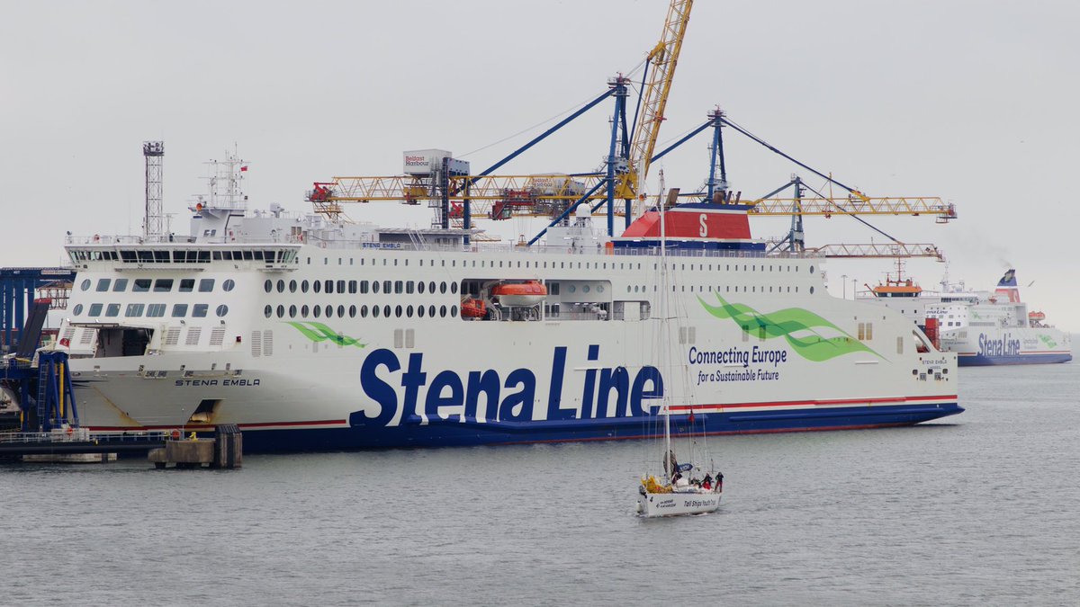 WixpixRob's tweet photo. Welcome to @BelfastHarbour @TallShipsYT #Challenger4

📸from the departing @StenaLine #StenaSCOTIA 👋

📸WixPix@Sea https://t.co/oFfw3BnAYb