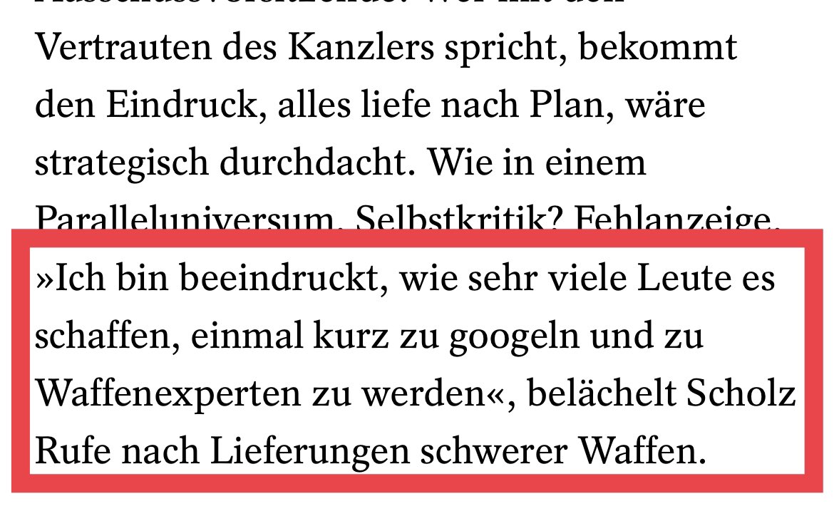 sarfeld's tweet photo. „Hochmut und #Arroganz kommt vor dem Fall“, pflegte meine Oma (Gott hab sie selig) immer zu sagen.
Als SPD-Traditionswählerin würde sie heute…🤦🏻
 »Ich bin beeindruckt, wie sehr viele Leute es schaffen, einmal kurz zu #googeln und zu #Waffenexperten zu werden«,belächelt #Scholz.. https://t.co/qfYUVNF87o
