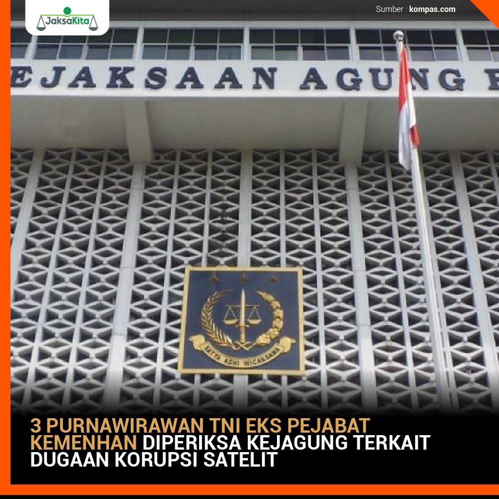 Direktorat Penyidikan Jampidmil Kejagung memeriksa 7 saksi terkait dugaan kasus korupsi pengadaan satelit slot orbit 123 derajat bujur timur (BT) di Kemenhan, Rabu (13/4/2022). 3 diantaranya berasal dari unsur militer. 

nasional.kompas.com/read/2022/04/1…