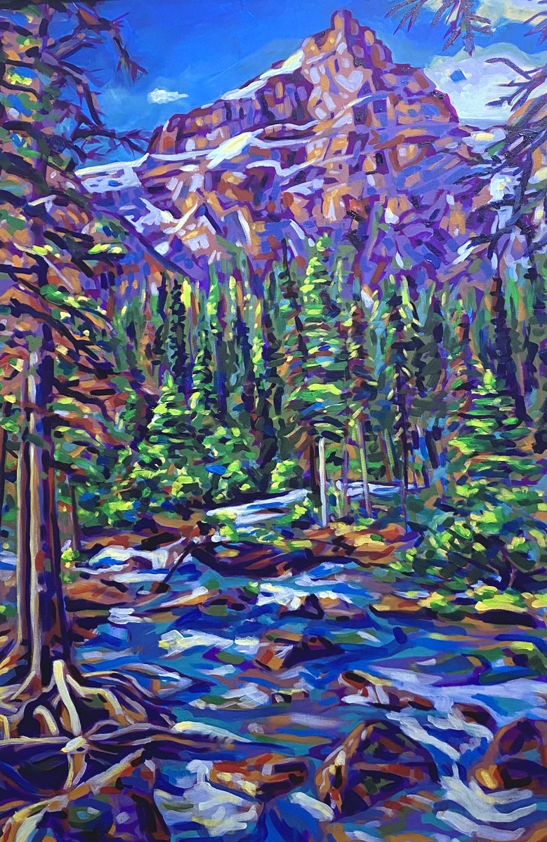 aleksi_ann's tweet photo. 2022 No. 13. April 6. Acrylic on stretched canvas, 2X3 feet #mounttemple #alberta #painting #art #artistontwittter #acrylicpainting https://t.co/RDxybOqDdB