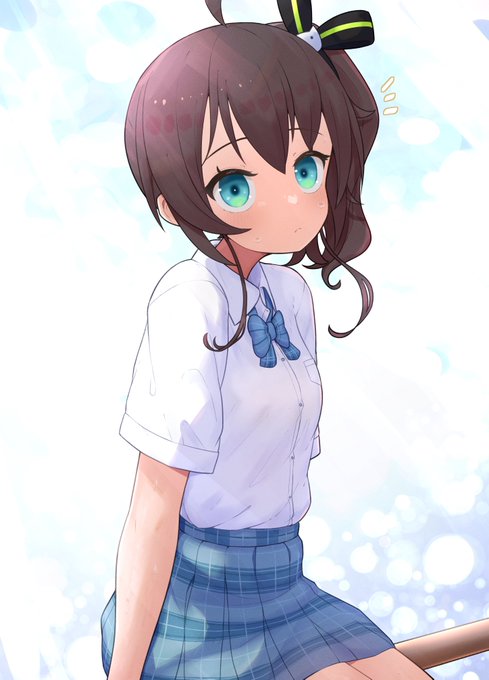 #祭絵 
「今日も暑いね～」 