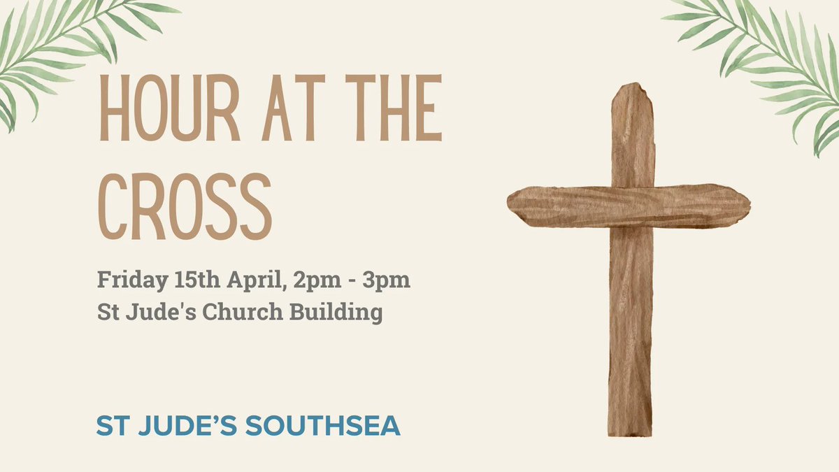 Today is our Hour at the Cross service at 2pm. This will be a quiet reflective time, with Bible readings, music, thoughts for reflection, and silence in the church building. We look forward to seeing you there 😊